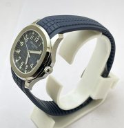 Patek Philippe Aquanaut Steel Blue Rubber Strap Swiss ETA Caliber 5168G Valjoux Movement Automatic Watch - Image 4