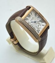 Cartier Tank MC Rose Gold Diamond Swiss ETA Automatic Watch - Image 5