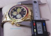 Rolex Cosmograph Daytona Rainbow Jewels Swiss ETA 7750 Valjoux Movement Watch - Image 14