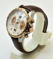 Tag Heuer Grand Carrera Calibre 17 RS 2 Dual Tone Leather Strap Watch - Image 4