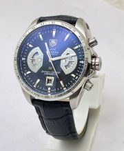Tag Heuer Grand Carrera Calibre 17 RS 2 Leather Strap Steel Watch - Image 3