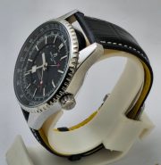 Breitling Navitimer GMT Black Leather Strap Swiss Automatic Watch - Image 4