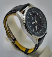 Breitling Navitimer GMT Black Leather Strap Swiss Automatic Watch - Image 5