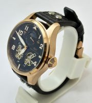 I W C Big Pilot Double Tourbillon Black Rose Gold Swiss Automatic Watch - Image 4