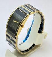 Rado Jubile Square Black Ceramic Stick Mark Dual Tone Watch - Image 4