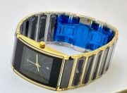 Rado Jubile Square Black Ceramic Stick Mark Dual Tone Watch - Image 6