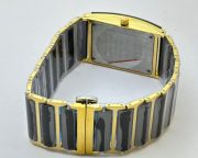 Rado Jubile Square Black Ceramic Stick Mark Dual Tone Watch - Image 7