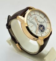 Vacheron Constantin Patrimony Day Date Tourbillon Leather Strap Swiss Automatic Watch - Image 5