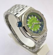 Audemars Piguet Diver Steel Bracelet Green Swiss Automatic Watch - Image 5