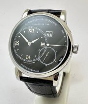 A. Lange & Shone Grand Lange 1 Steel Black Swiss Automatic Watch - Image 3