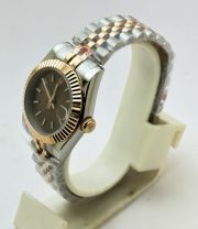 Rolex Datejust Stick Marker Brown Dual Tone Swiss Automatic Ladies Watch - Image 4