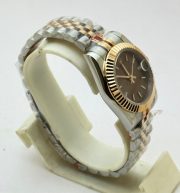 Rolex Datejust Stick Marker Brown Dual Tone Swiss Automatic Ladies Watch - Image 5
