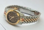 Rolex Datejust Stick Marker Brown Dual Tone Swiss Automatic Ladies Watch - Image 6