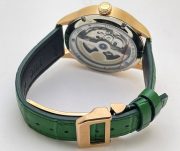 I W C Portuguese Power Reserve Rose Gold Green Leather Strap Swiss Automatic Watch - Image 7