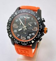 Breitling Endurance Pro Chronometer Orange Rubber Strap Watch - Image 3