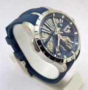 Roger Dubuis Excalibur Diabolus In Machina Blue Swiss Automatic Watch - Image 5