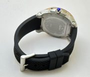 Cartier Calibre De Diver Steel Black Rubber Strap Watch - Image 7