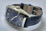 Franck Muller Crazy Hours Blue Leather Strap Swiss Automatic Watch - Image 6