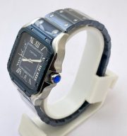 Cartier Santos De Blue PVD Swiss Automatic Watch - Image 4