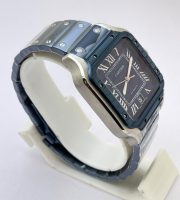 Cartier Santos De Blue PVD Swiss Automatic Watch - Image 5