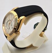 Rolex Sky Dweller White Black Rubber Strap Swiss ETA Automatic Watch - Image 4
