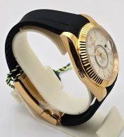 Rolex Sky Dweller White Black Rubber Strap Swiss ETA Automatic Watch - Image 5