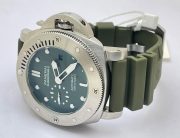 Panerai Submersible Green Rubber Strap Swiss Automatic Watch - Image 6