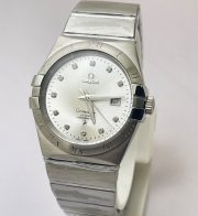 Omega Constellation Double Eagle Diamond Mark Steel White Watch - Image 3