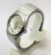 Omega Constellation Double Eagle Diamond Mark Steel White Watch - Image 4