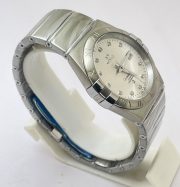 Omega Constellation Double Eagle Diamond Mark Steel White Watch - Image 5