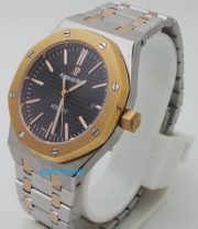 Audemars Piguet Royal Oak Dual Tone Black Swiss Automatic Watch - Image 4