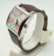 Franck Muller Square Master Steel Color Dreams Leather Strap Watch - Image 4
