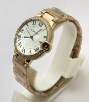 Cartier Ballon Bleu Rose Gold Jewel Bezel Watch - Image 4