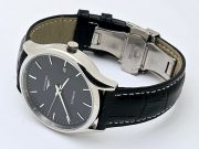 Longines Master Collection Black Steel 2 Leather Strap Swiss Automatic Watch - Image 6