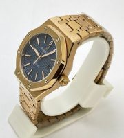 Audemars Piguet Royal Oak Rose Gold BLUE Swiss Automatic Watch - Image 4