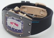 Richard Mille Limited Edition Black Ladies SWISS ETA 7750 Valjoux Movement Watch - Image 6