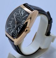 Franck Muller Crazy Hours Black Leather Strap Swiss Automatic Watch - Image 4