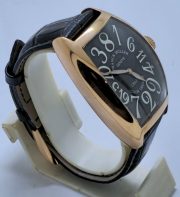 Franck Muller Crazy Hours Black Leather Strap Swiss Automatic Watch - Image 5