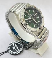 Breitling Chronomat B01 42 Green Steel Watch - Image 5