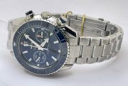 Omega Seamaster Planet Ocean Chronograph Blue SWISS ETA 2250 Valjoux Automatic Watch - Image 6