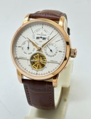 Jaeger Le Coultre Master Grande Tradition Tourbillon Cylindrique Quantieme White Perpetuel Swiss ETA Automatic Watch - Image 3