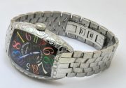 Franck Muller Crazy Hours Croco Black Steel Swiss Automatic Watch - Image 6