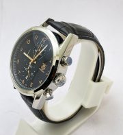 Tag Heuer Carrera Calibre 1887 Chronograph Black Leather Strap Watch - Image 4