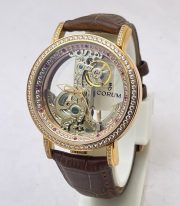 Corum Bubble Golden Bridge Diamond Bezel Round Swiss Automatic Watch - Image 3