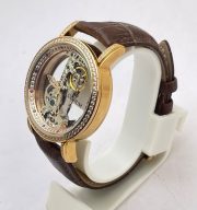 Corum Bubble Golden Bridge Diamond Bezel Round Swiss Automatic Watch - Image 4