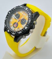 Breitling Endurance Pro Chronometer Yellow Rubber Strap Watch - Image 4