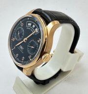 I W C Portugieser Annual Calendar Black Swiss ETA 7750 Valjoux Automatic Movement Watch - Image 4