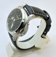 Panerai GMT Steel Black Strap Swiss Automatic Watch - Image 4