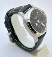 Panerai GMT Steel Black Strap Swiss Automatic Watch - Image 5