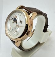 A. Lange & Shone Grand Lange 1 Moon Phase Rose Gold White Swiss Automatic Watch - A - Image 4